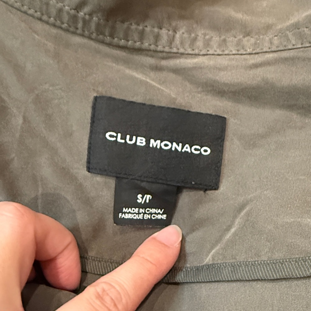 Club Monaco Green Utility Jacket - Picture 2 of 7